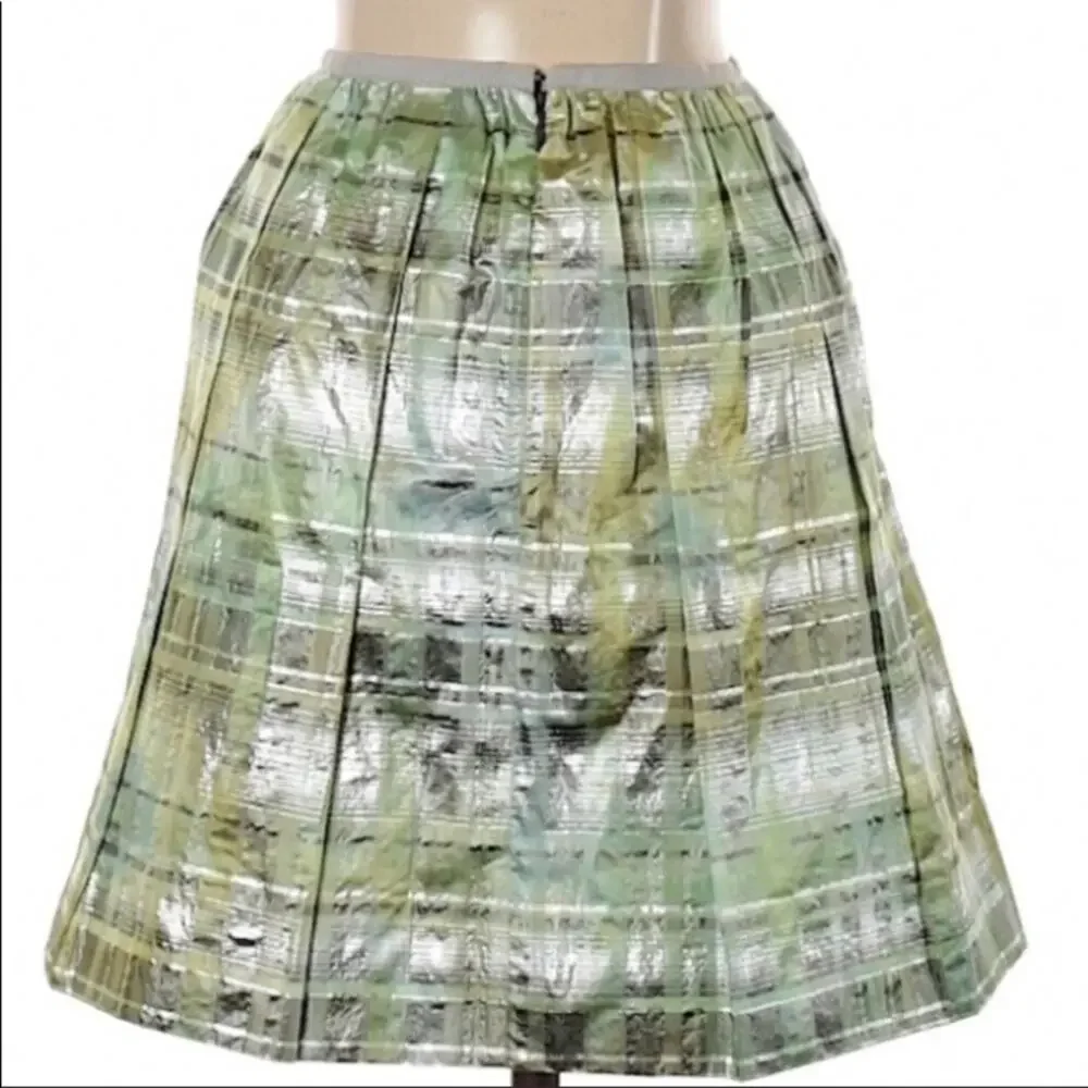J Crew collection metallic swing skirt